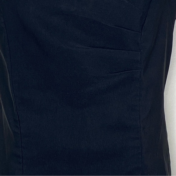 Dots Juniors A-Line Dress S Black Sweetheart Neckline Pockets Knee Length LBD - Picture 8 of 13